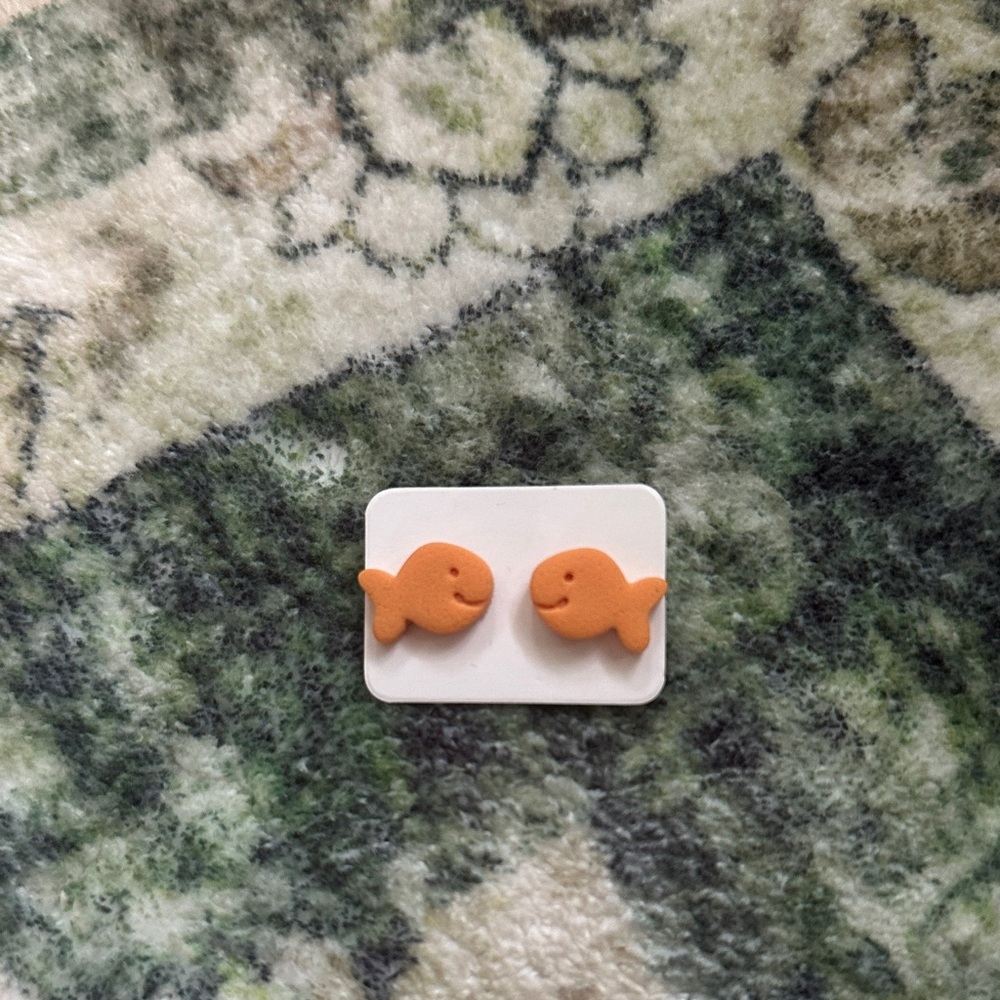 Goldfish Earrings Brand New